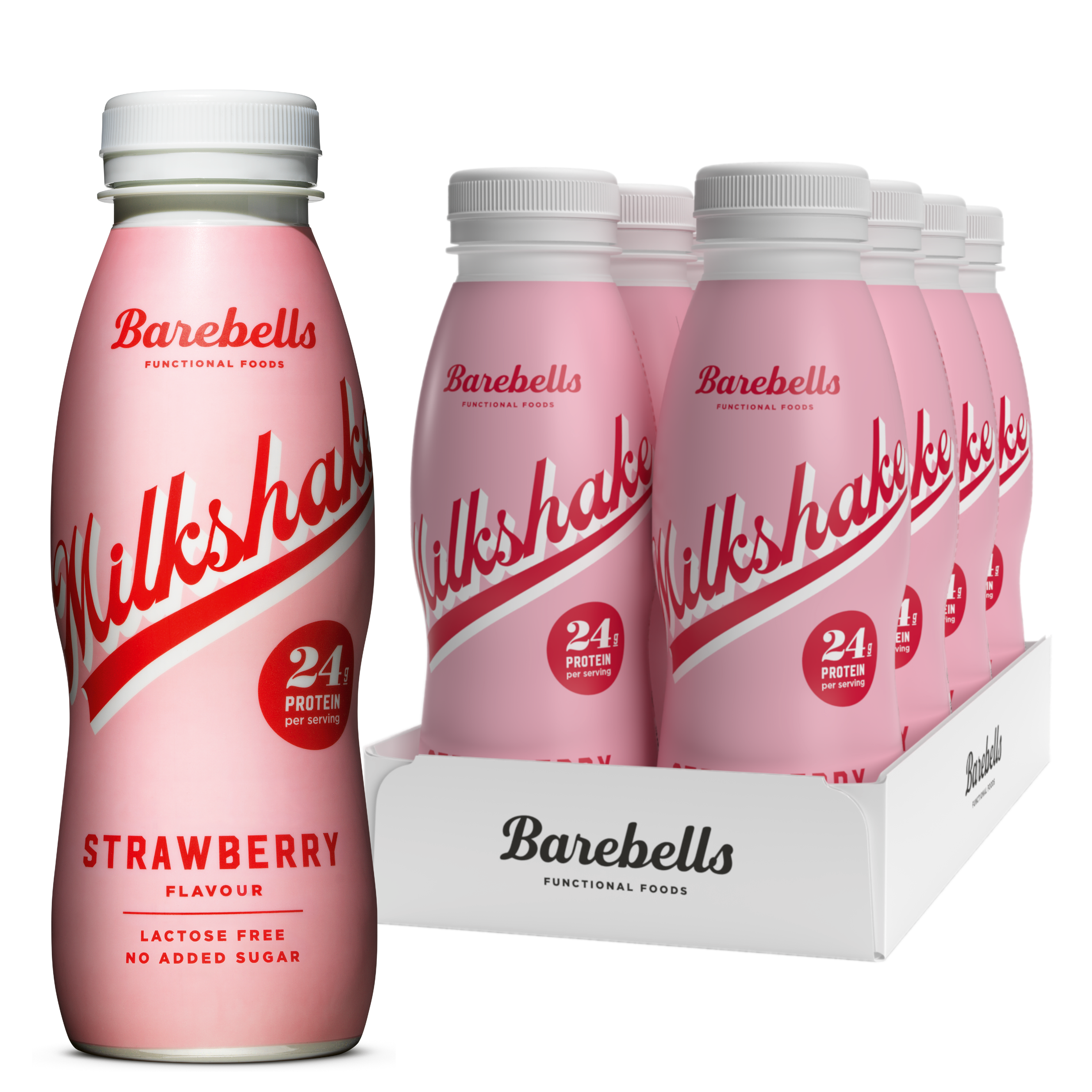 Barebells Strawberry Milkshake protein shake 8 pack