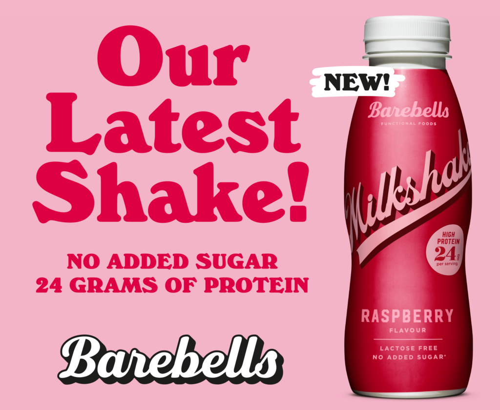 Introducing Barebells Raspberry Milkshake Barebells